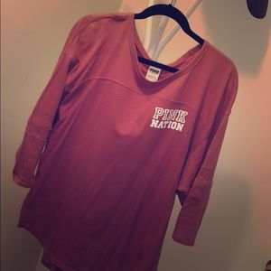 PINK Oversized University T-shirt